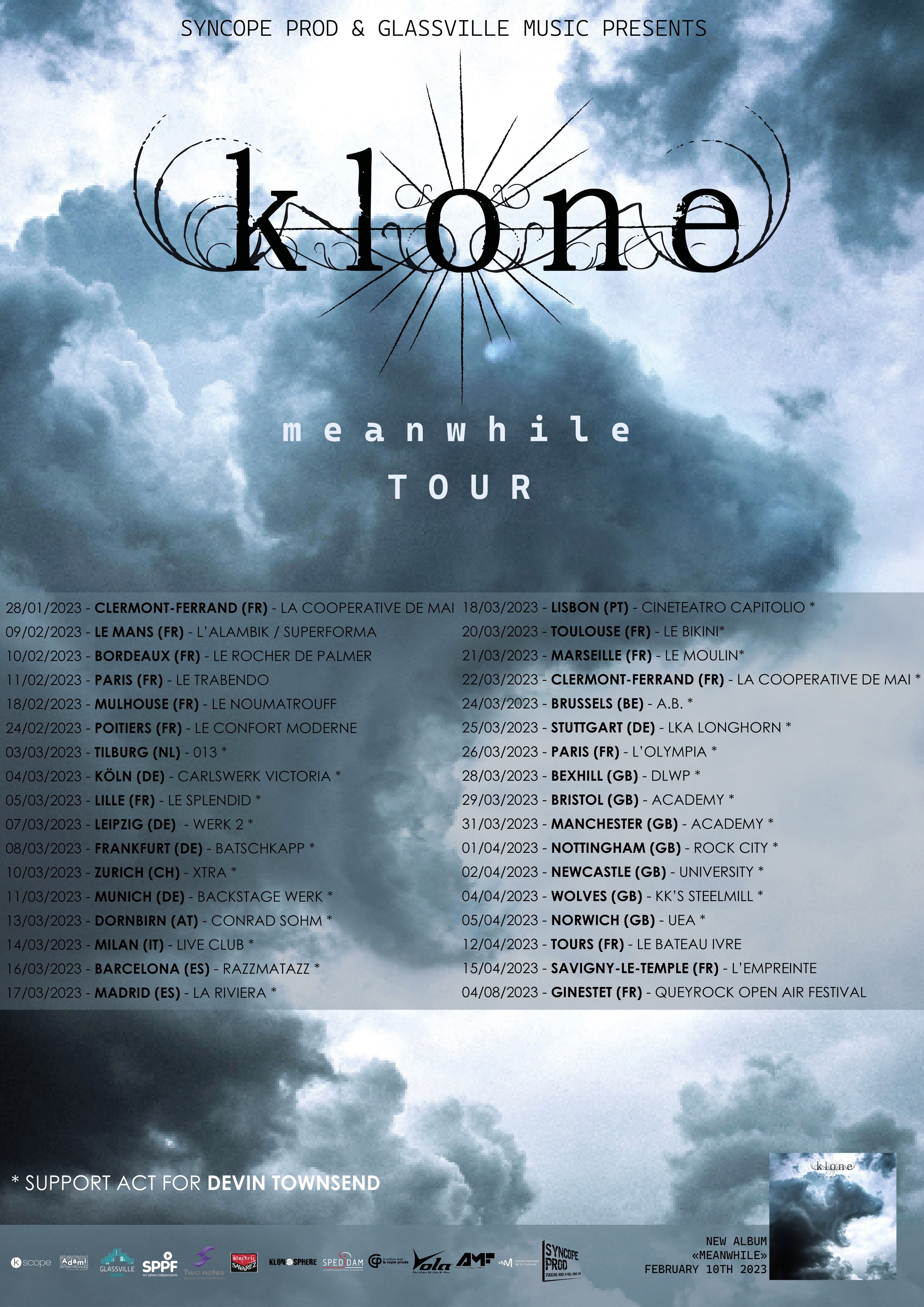 KLONE TOURDATE